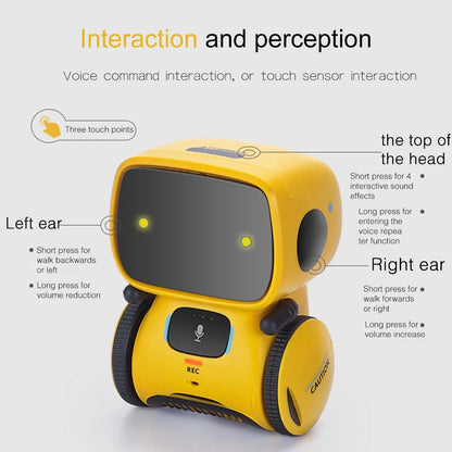 Interactive Voice Control Robot Toy for Kids – Touch Sensing, Dancing & Singing | Ages 3+